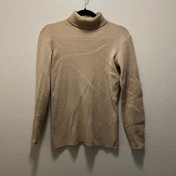 Pendleton Woolen Mills Sweater Cream Long Sleeve Vintage Turtleneck Pullover S - Picture 2 of 5
